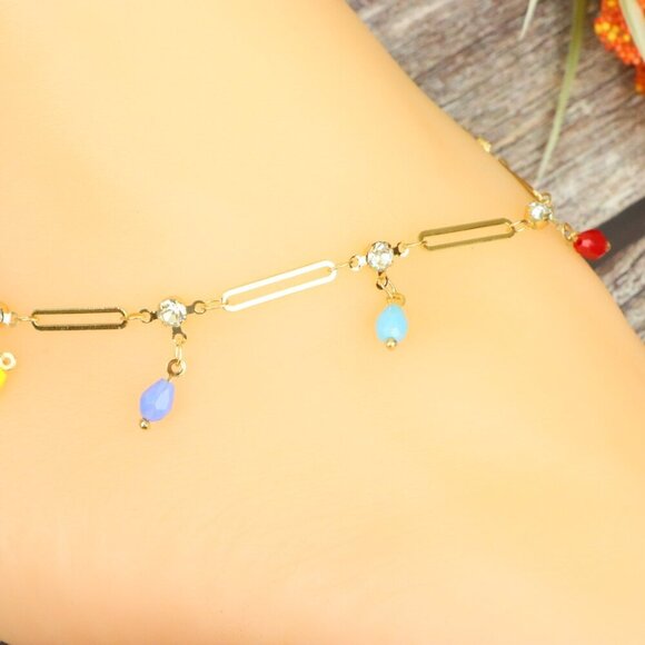 "Elegant Handmade Anklet – Delicate Jewelry for Women, MAR091337 - Picture 7 of 10